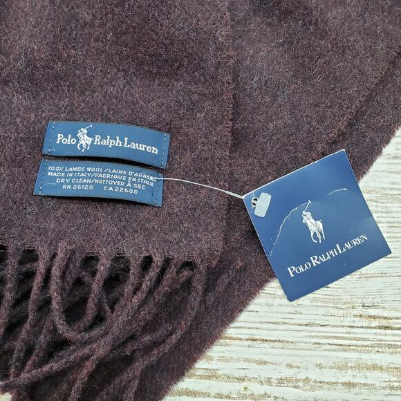 Polo Ralph Lauren Lambswool Scarf NWT 60x12 - Picture 5 of 7